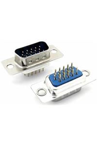 TEKNOGREEN 15 Pin 3 Sıra Dişi D-sub Konnektör (10'lu Paket)