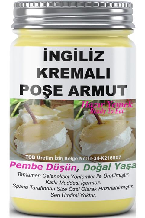 SPANA Ingiliz Kremalı Poşe Armut Ev Yapımı Katkısız 330gr