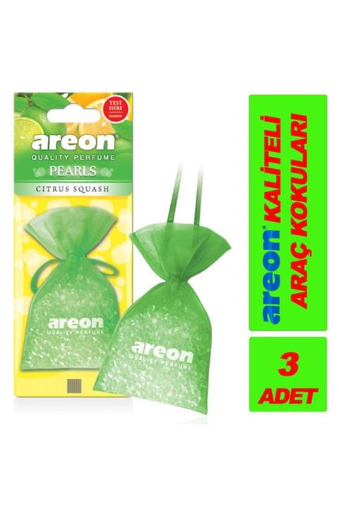 Areon Pearls Cıtrus Squash ''3 Adet'' (kaliteli Araç Kokusu)