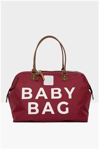 Bagmori Bordo Baby Bag Baskılı Bebek Bakım Çantası