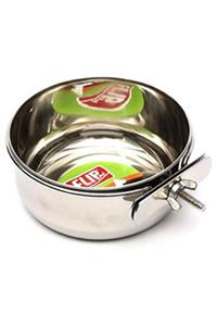 Flip Askılı Çelik Papağan Yemliği 10 Oz
