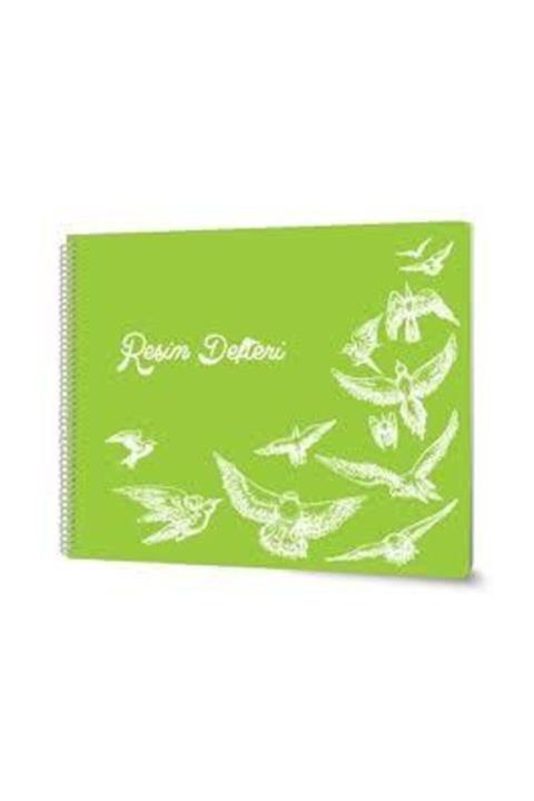 24 Ay Resim Defteri 35*50 Plastik Kapak Telli-2'li Paket