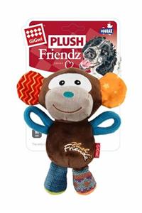 Gigwi Plush Friendz Sesli Maymun Peluş Köpek Oyuncağı