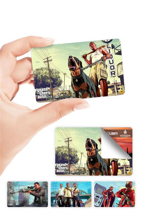 ZipZap Gta 5 Kart Kaplama Sticker 4 Adet