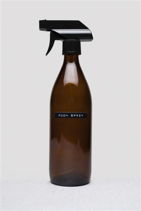 TriChi Design 500ml Amber Cam Sprey Şişe Retro Tasarım 3d Etiket Room Sprey