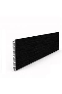 Decoform Mutfak Tezgah Altı Baza Profili Tekmelik Çıtası Siyah Alüminyum Folyo Kaplamalı 120 Mm X 2 M