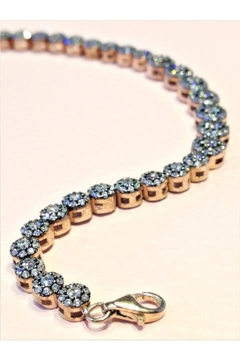 SERAY KUYUMCULUK GÜMÜŞ Elmas Modeli Tasarım Gümüş Suyolu Bileklik