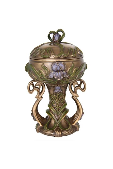 May Gift Shop Orkide Figürlü Dekoratif Bronz Kaplama Kutu