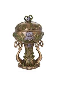May Gift Shop Orkide Figürlü Dekoratif Bronz Kaplama Kutu
