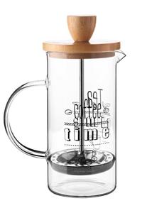 Queen’s Kitchen Borasilikat Cam Lüx 350ml Bambu Kapaklı French Press