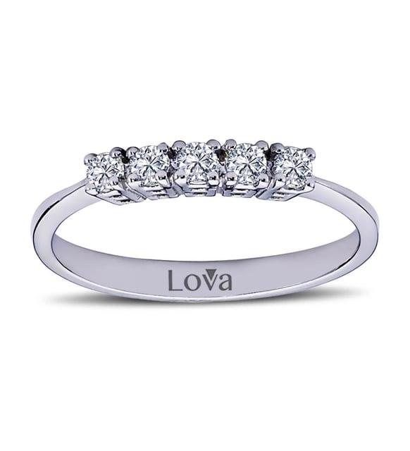 Lova G Renk 0,24 Karat Pırlanta Beştaş Yüzük - 1060091