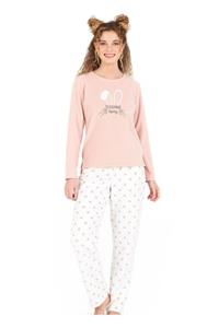 Blackspade Kadın Uzun Pijama Takımı 50652 - Pembe