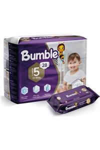 Bumble 5 Numara Junior Bebek Bezi Ikiz Paket+ Baby Islak Mendil Hediyeli