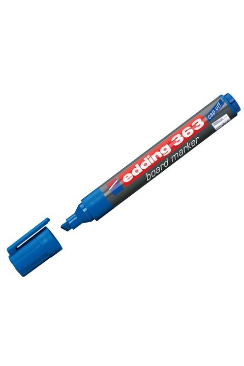 Edding 363 Beyaz Tahta Kalemi Kesik Uçlu Mavi