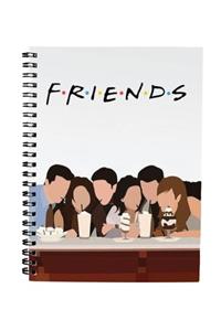 Bikutumutluluk N0118 A5 Tasarım Spiralli Defter - Friends