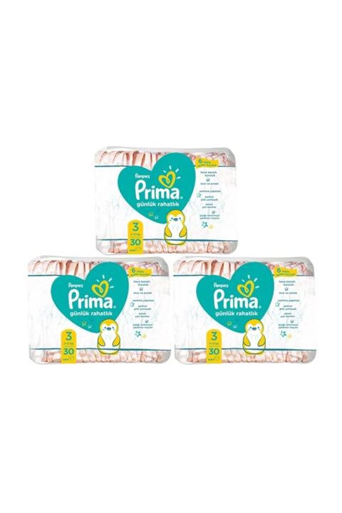 Prima Prima Günlük Rahatlık Bebek Bezi 3 Numara 6-10 kg 90 Adet