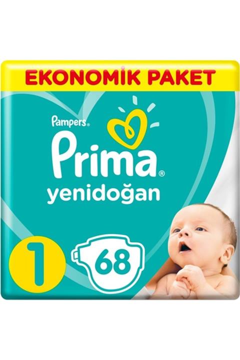 Prima Bebek Bezi Yeni Bebek 1 Beden 68 Adet Yenidoğan