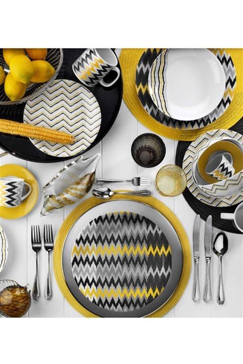 Kütahya Porselen 9134 Desen 24 Parça Yemek Seti