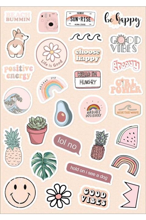 Yıldırım Reklam Sticker Seti (defter-ajanda-planner-to Do List-için-uygun)