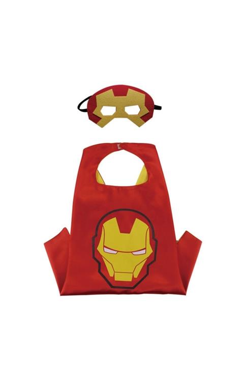 Unika Moda Ironman Çocuk Pelerini Ve Maskesi Süper Kahraman Kostümü