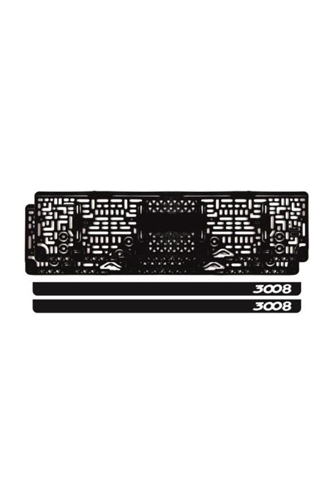 Ömr Dizayn Hediye 3008 Uv Takmatik Plakalık Oto Aksesuar Tuning Model 2 Uyumlu