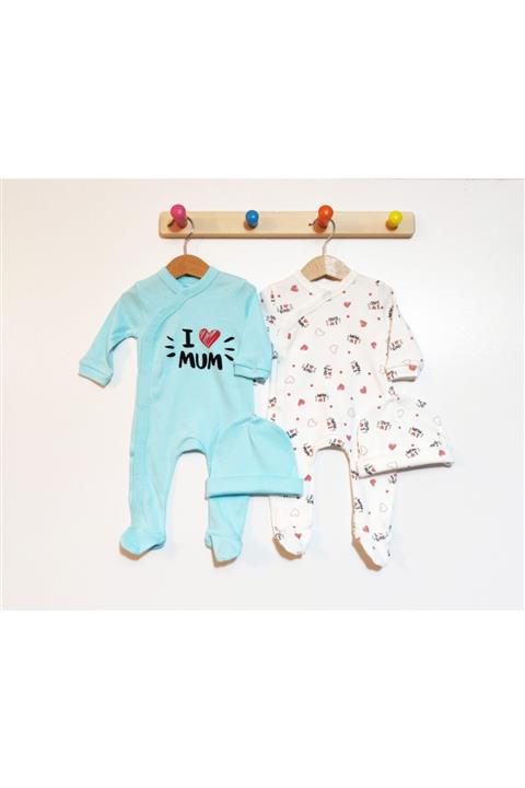 bebeke Erkek Bebek Mavi Tulum