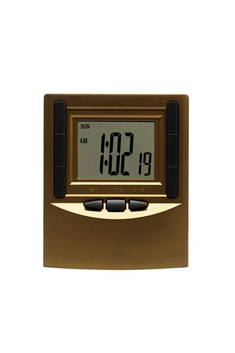 ŞifaiNur Alarmlı Masa Saati Gold