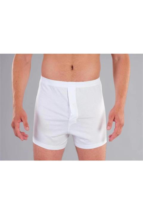 Ödül 0401-5 Erkek 5 Li Penye Boxer Şort Beyaz
