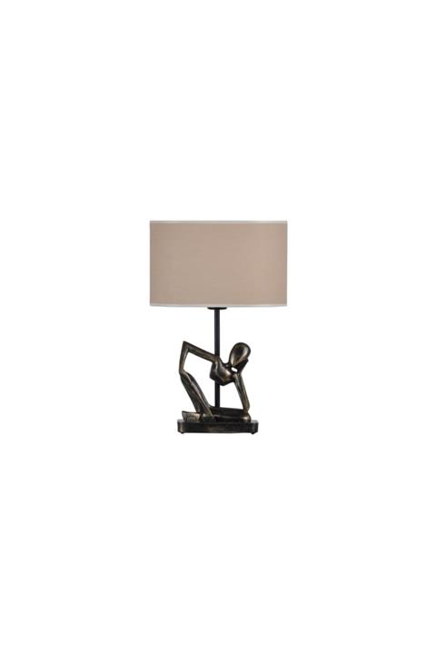 Vivense Qdec Modern Dizayn Insan Abajur Gold-bej