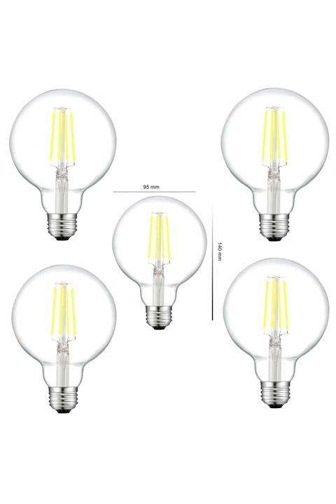 Alpi Aydınlatma 7w E27 806lm Flamanlı Rustik Şeffaf Led Ampul