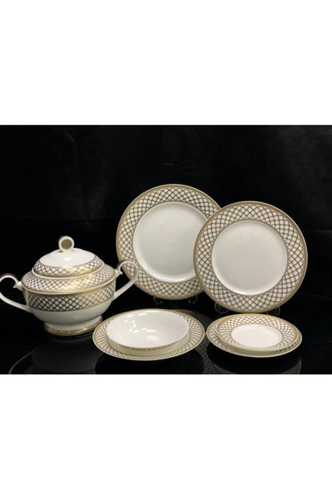 Cemile Destıny Porselen Yemek Takımı 12 Kişilik 74 Parça