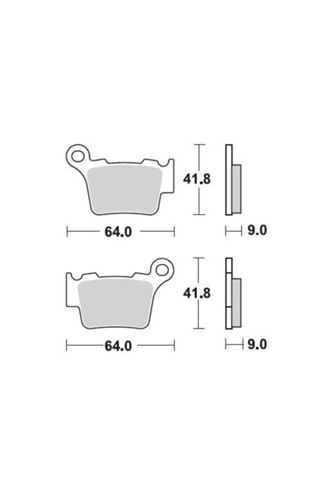 Moto Adv Garage Husqvarna Fe 250i Arka Fren Balatası Sinterli Braking