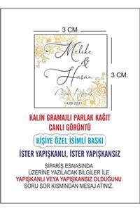 LİVALÜKS Etiket, Nikah Düğün Nişan Söz Magnet Ve Şişe Etiketleri