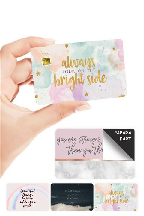 MARSİLYA Motto Papara Kart Kaplama Sticker 4 Adet