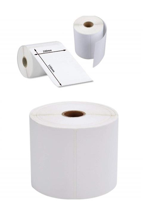 Etiketalalim 100mm X 150mm Termal Etiket (sticker) 8rulo 300'lü Sarım (2.400 Adet)