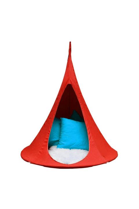 trendim Üçgen Salıncak Çadır - Dev Boy Kırmızı Koza