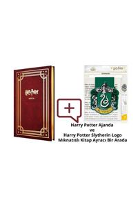 Mabbels Harry Potter Ajanda Ve Harry Potter Slytherin Logo Mıknatıslı Kitap Ayracı