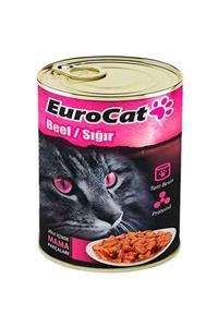 Eurocat Kedi Konservesi Biftekli 415 Gr 24 Adet