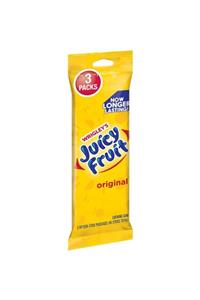 Wrigleys Wrigley's Juicy Fruit Original Gum 3 Paket Sakız