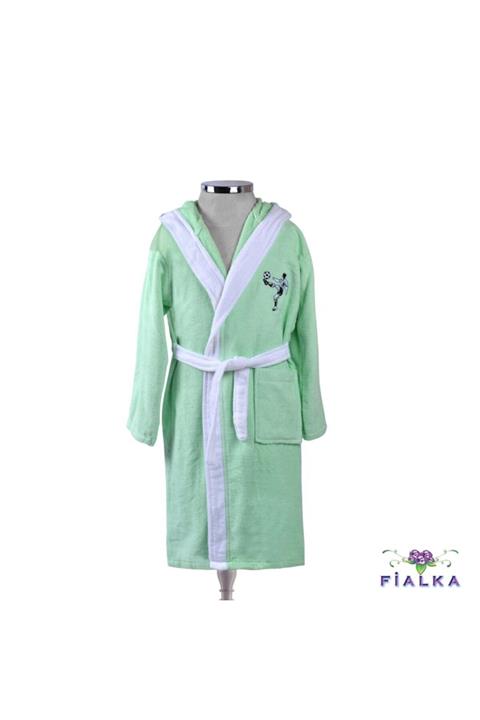 Fialka Çocuk Bornoz 11-12 Yaş Yeşil