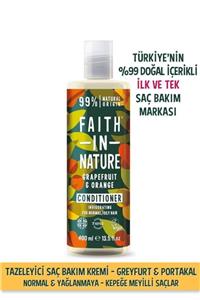 Faith In Nature %99 Doğal Tazeleyici Saç Bakım Kremi Greyfurt&Portakal Normal&Yağlanmaya-Kepeğe Meyilli Saçlar İçin