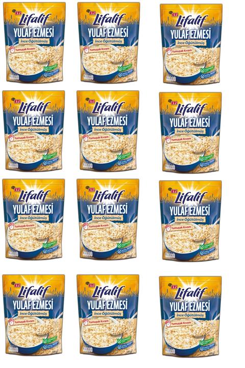 Eti Lifalif Ince Öğütülmüş Yulaf Ezmesi 350 G X 12 Adet