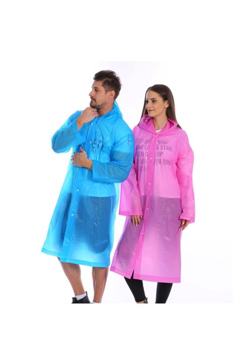 SUNA Yağmurluk Kapüşonlu Mavi Unisex