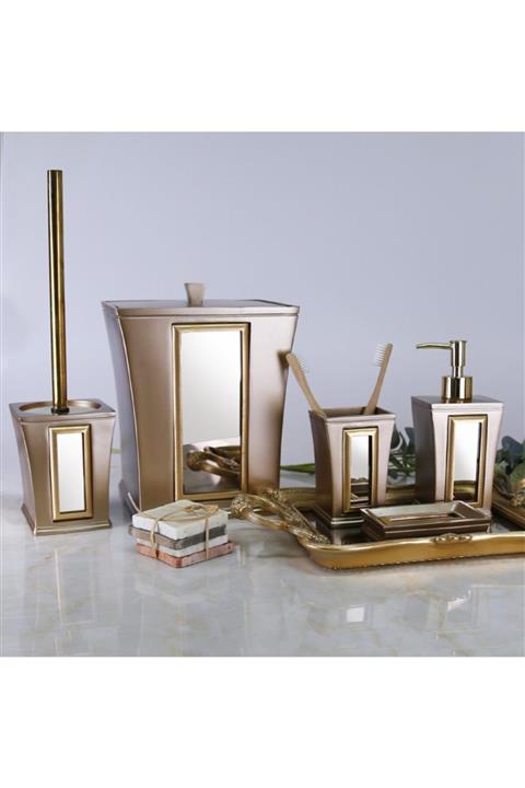 Selim Milano Banyo Seti Vizon Altın