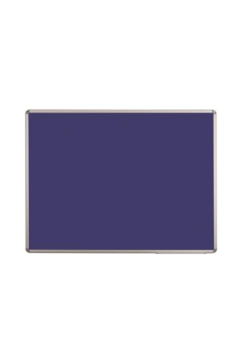 Penguen 90x240 Alüminyum Çerçeve Duvara Monte Mavi Kumaşlı Pano