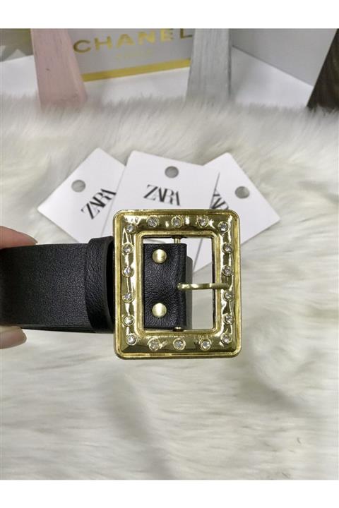 Fiori Parlak Tokalı Geniş Kemer