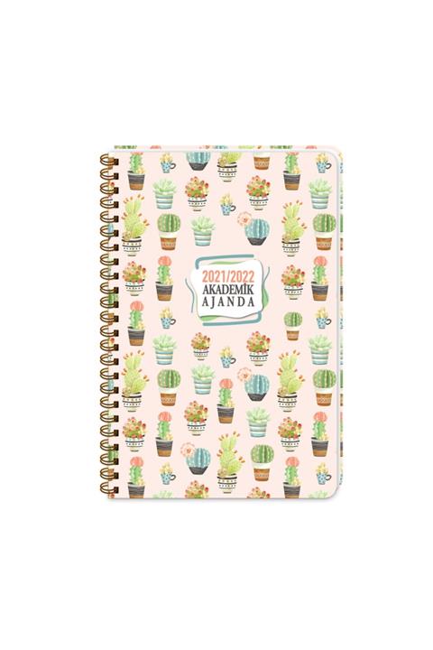 KESKİN COLOR 2022 17x24 Spiralli Akademik Ajanda Cactus