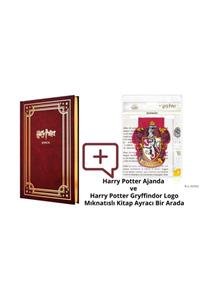 Mabbels Harry Potter Ajanda ve Harry Potter Gryffindor Logo Mıknatıslı Kitap Ayracı