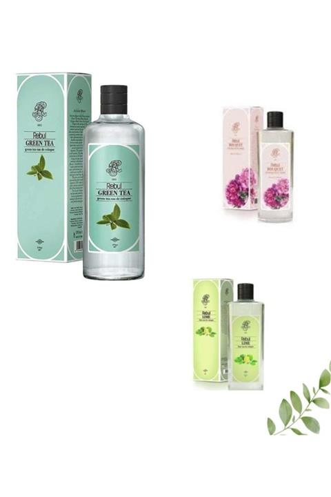 Rebul Lime Bouquet Ve Green Tea Kolonya Çeşitleri Cam Şişe 270 ml
