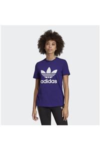 adidas Kadın Mor Originals Trefoil T-shırt Ed7497